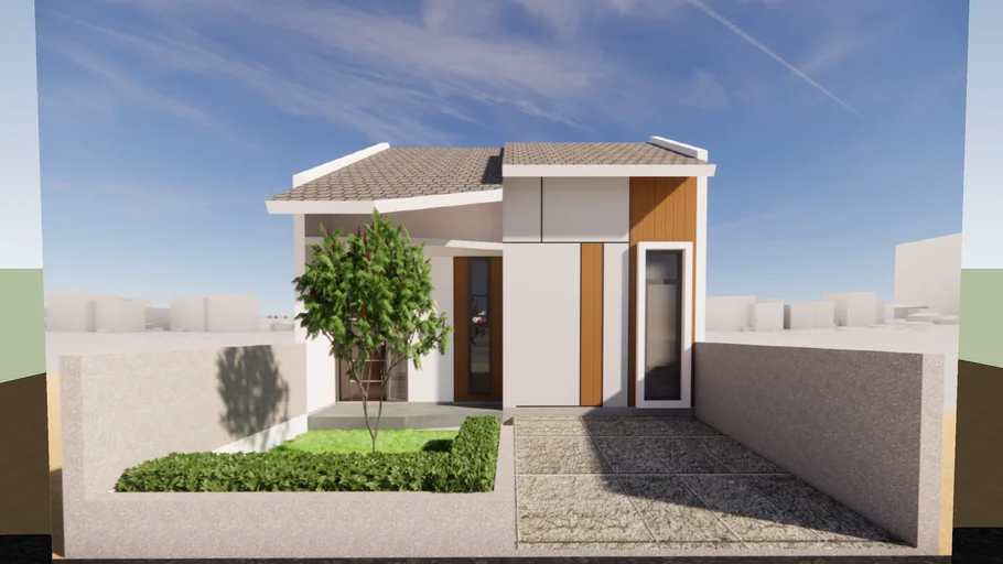 RUMAH MINIMALIS 1 LANTAI 6X8