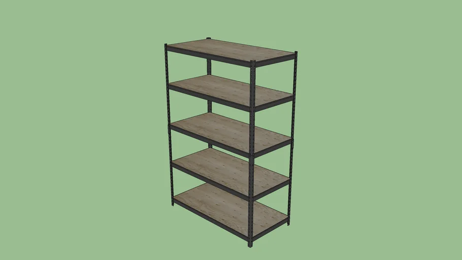 Edsal 48" x 24" 5 rack metal shelf