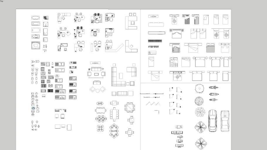 2D FURNITURE MOBILIARIO