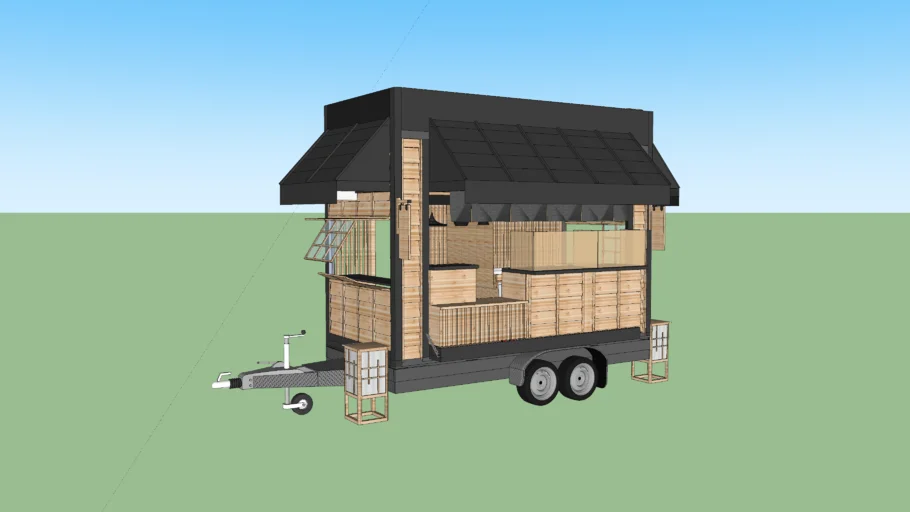 warung bergerak, trailer mini cafe