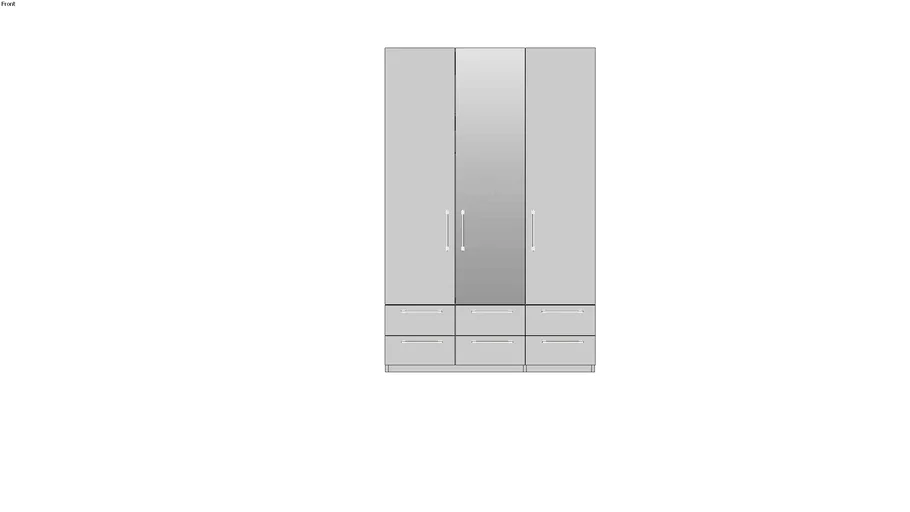 Stuttgart 3 Door Wardrobe