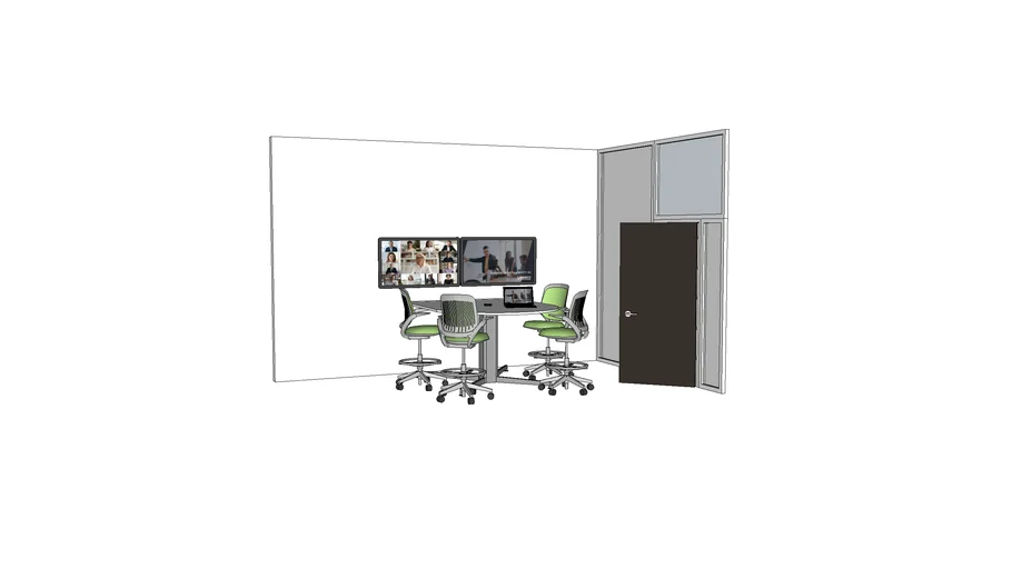 small room dual screen
