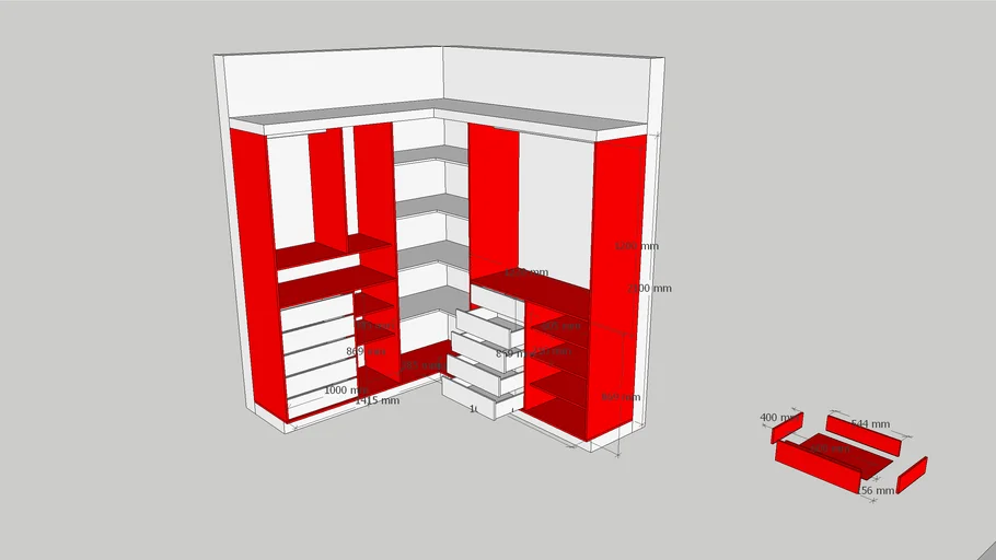 Closet esquinero