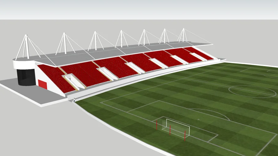 Modern Football Stand (4524)