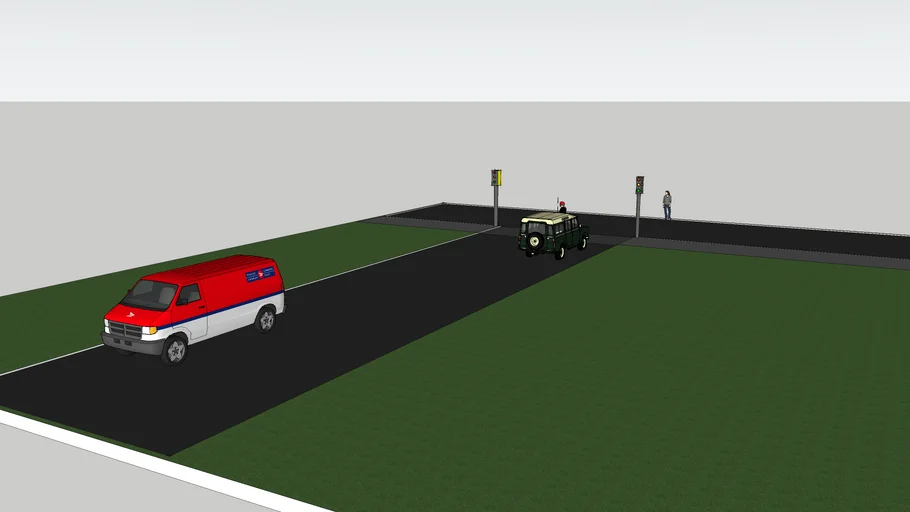 road crossing | 3D Warehouse