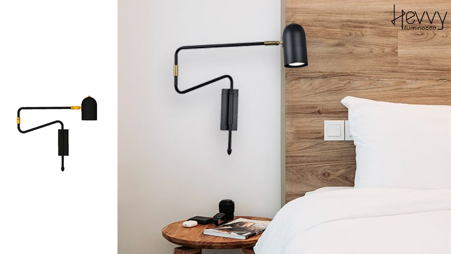 Linha Arandela Adler SL-0522 W1 BK