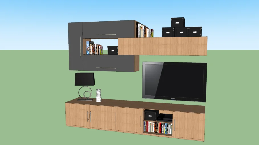MEUBLE MURAL TV DESIGN CANDICE ATYLIA