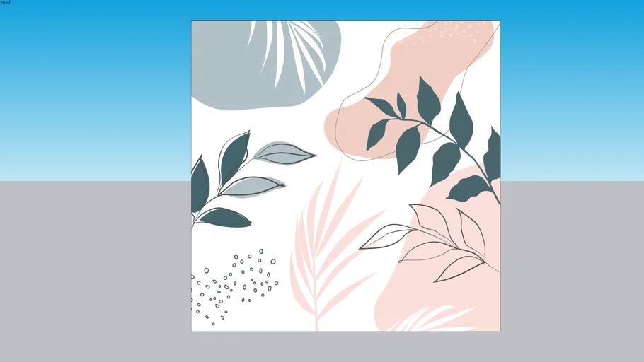 Papel de Parede Boho Floral em Tons Pasteis - 300 x 300
