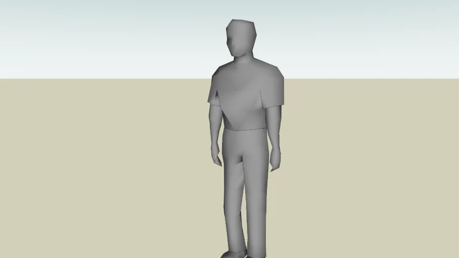 3D Man Standing Component.