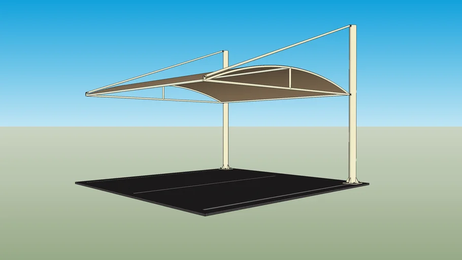 Car Parking Shade Top Support