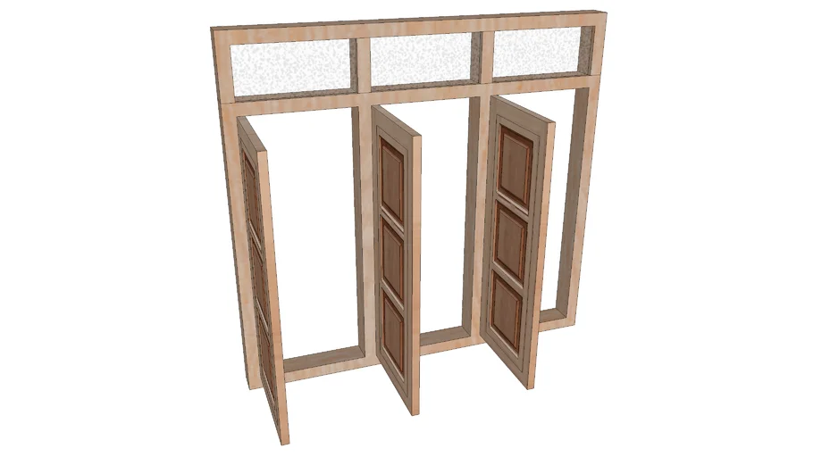 Windows 3-Swing Wood
