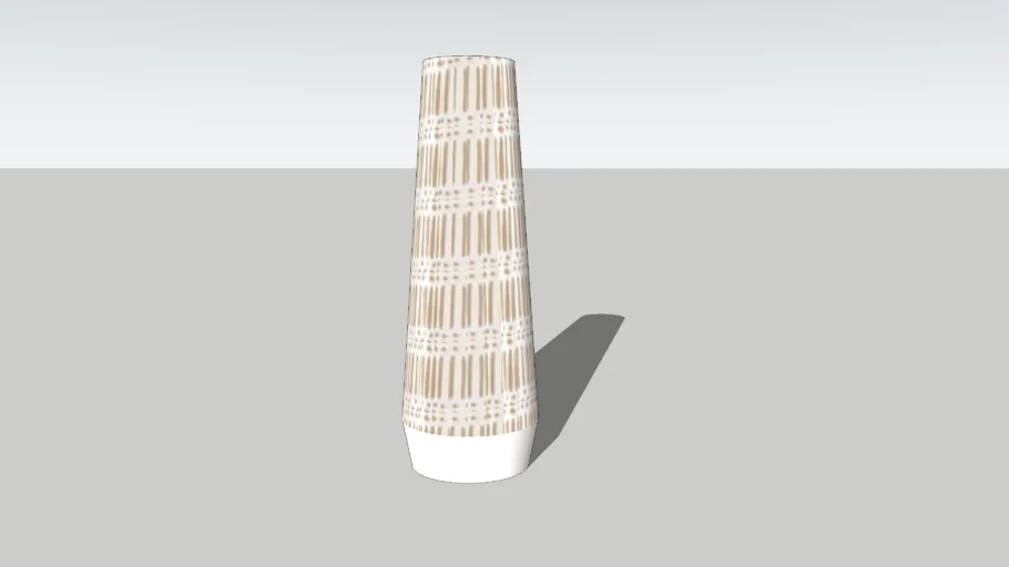 Vase Kraft en grès blanc et beige _ Maison Du Monde
