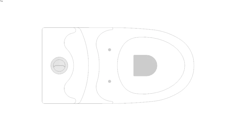 2D-model toilet bowl monoblock