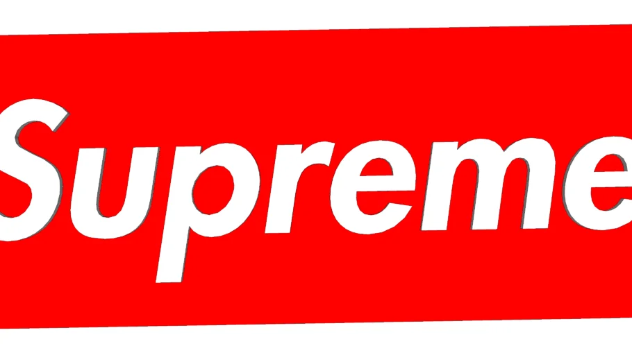 Supreme 3D Box Logo