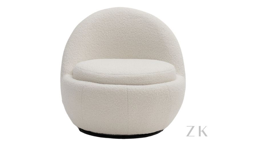 POLTRONA GIRATÓRIA ESTOFADA | ZK-28-12995