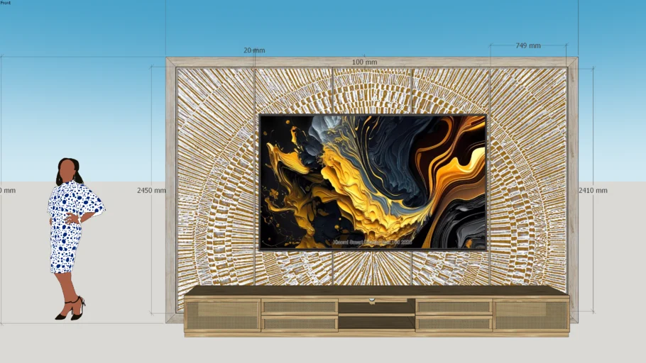 TV Backdrop - Mandala Wall Art - Jan 2025