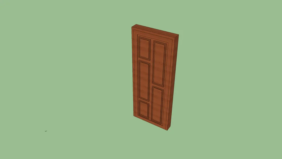 pintu minimalis sketchup pro 2016