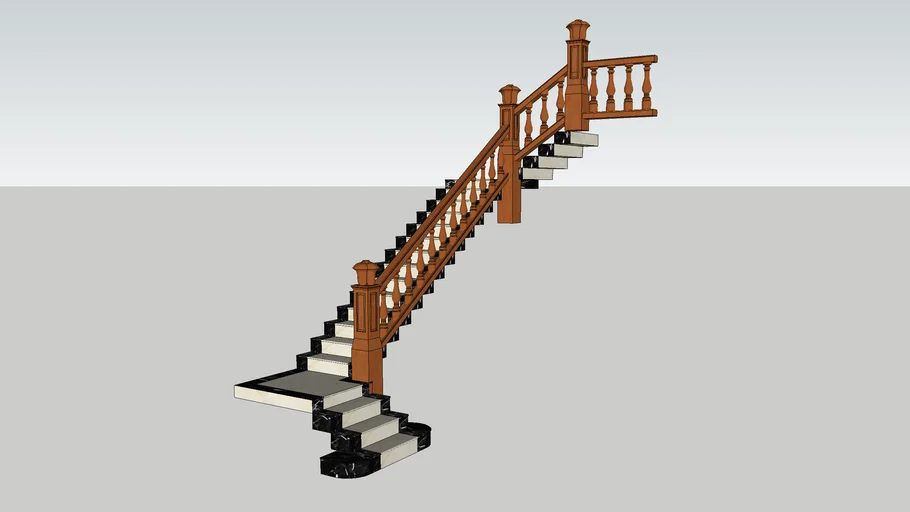 Grand Oak Staircase