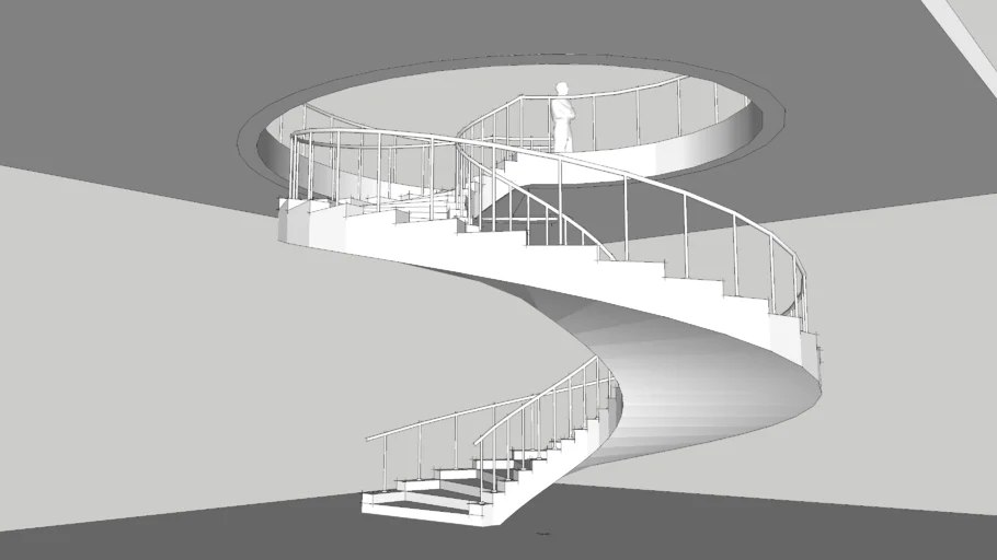 Spiral stair r=3580