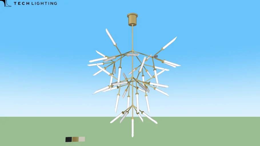 Spur Grande Chandelier by Tech Lighting