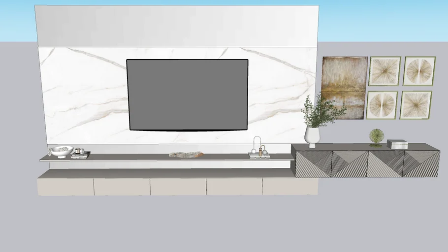 painel de tv suspenso