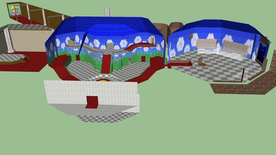 Super mario 64 - peachs castle - 1st Floor
