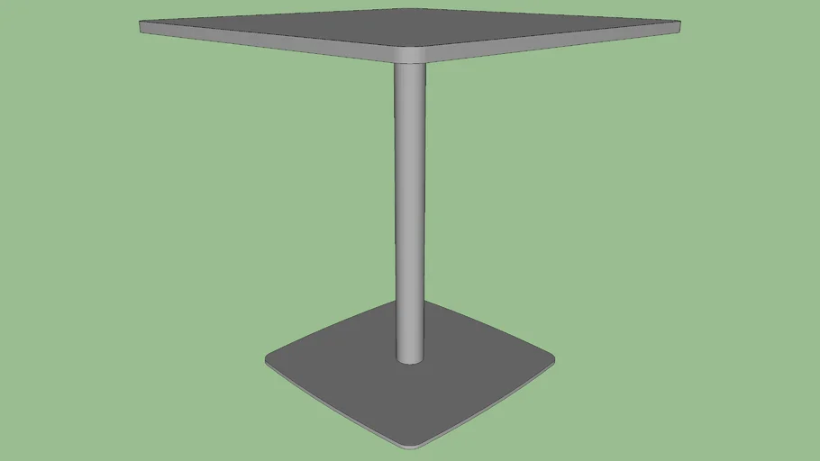 42" High, 24"x24", Round Onesima Table, Eased Edge, Solid Wood Top