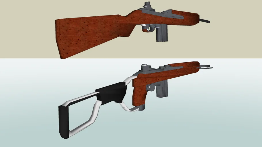 M1 30. Cal Carbine+M1A1 Carbine 30.cal with folding metal stock