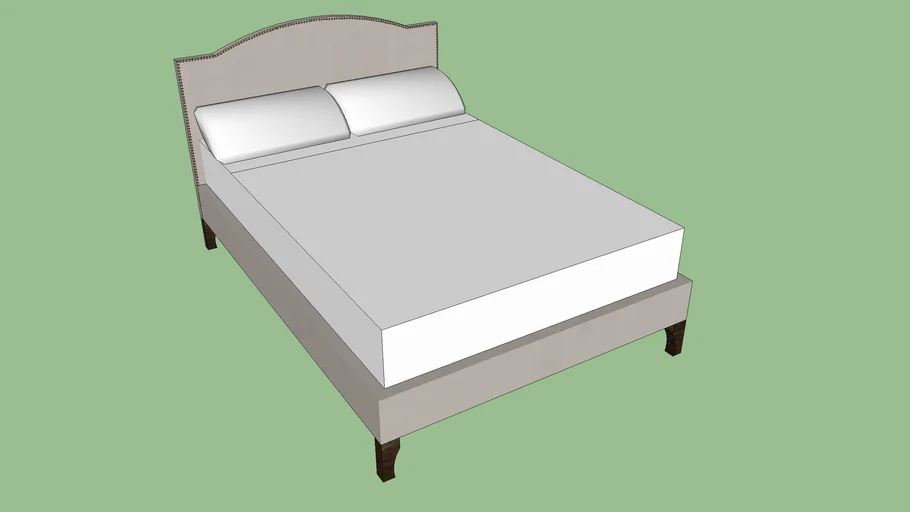 Crate & Barrel Colette Upholstered Bed