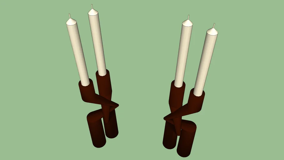 deco candelabro dorado