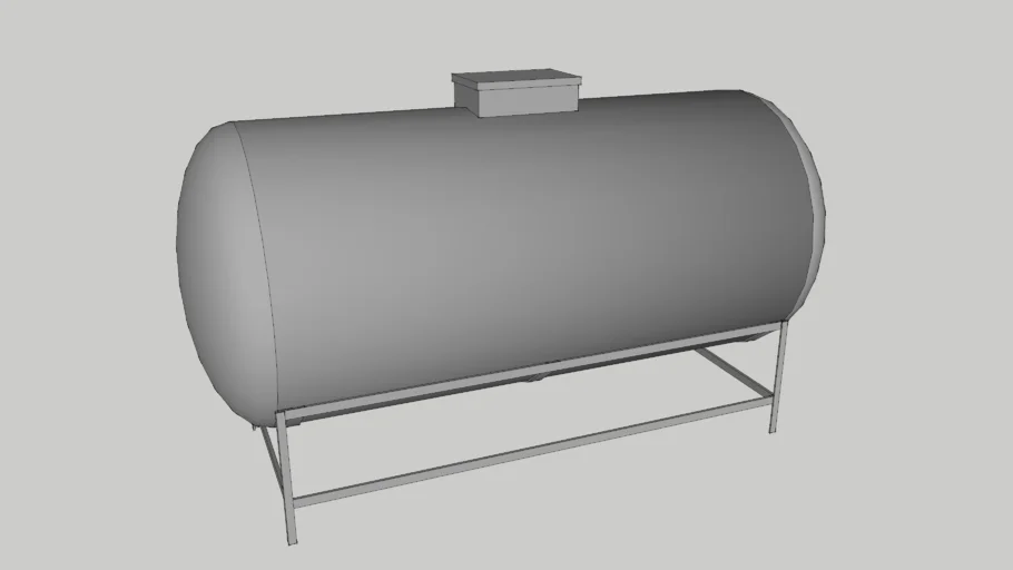 Horizontal rooftop water tank