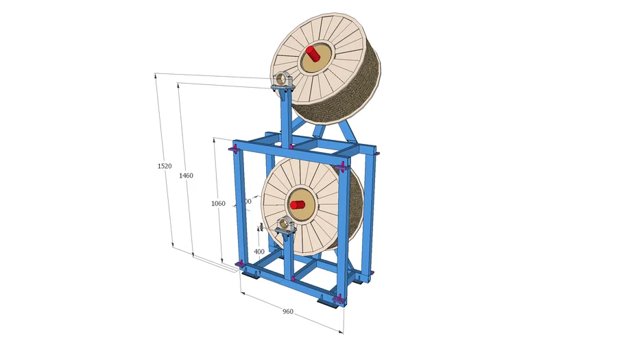 Simple Spool rack | 3D Warehouse