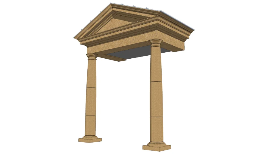 Cast Stone Portico