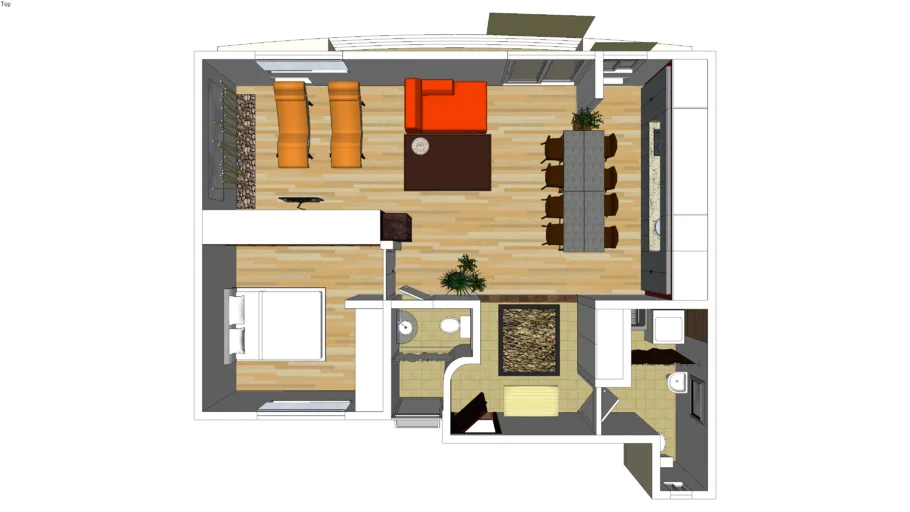 Remodeled aparment 69 m2