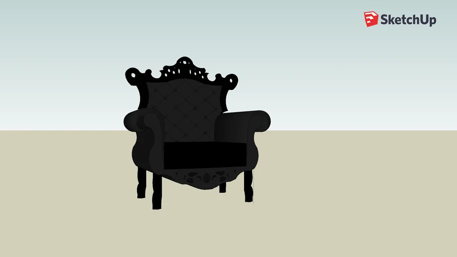 king chair black