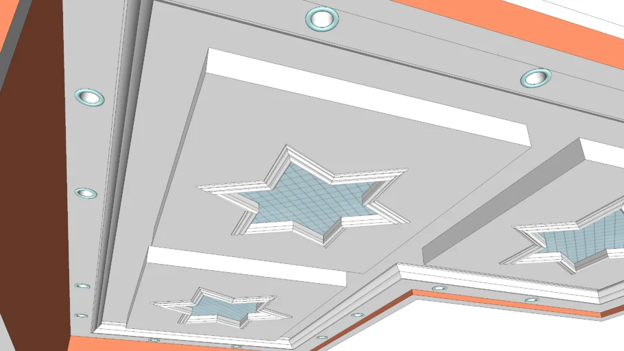 Projeto teto gesso estrela