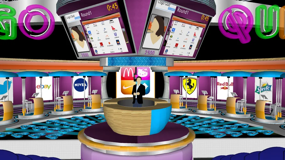 Logo Quiz Game Show Set