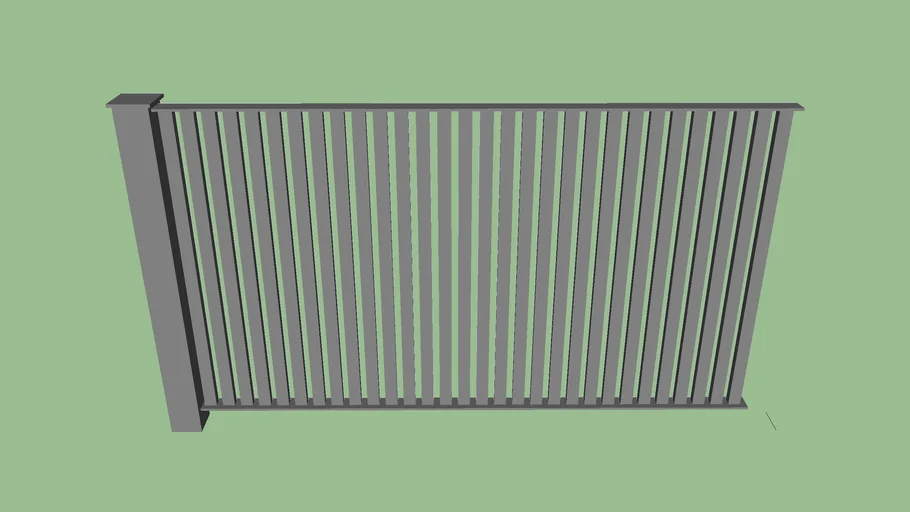 Powder coated fence
