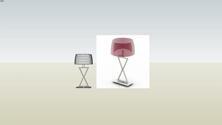 purple exquisite table lamp model