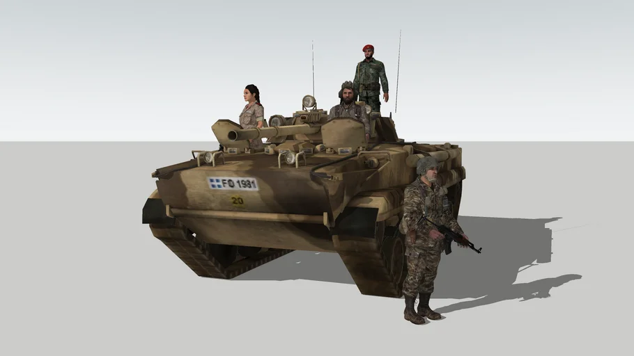 Russian Army BMP-3 Infantry Fighting Vehicle - Sand Scheme Set 01