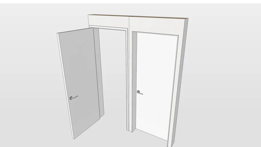 9mm 9미리 문선 방문 white basic room door