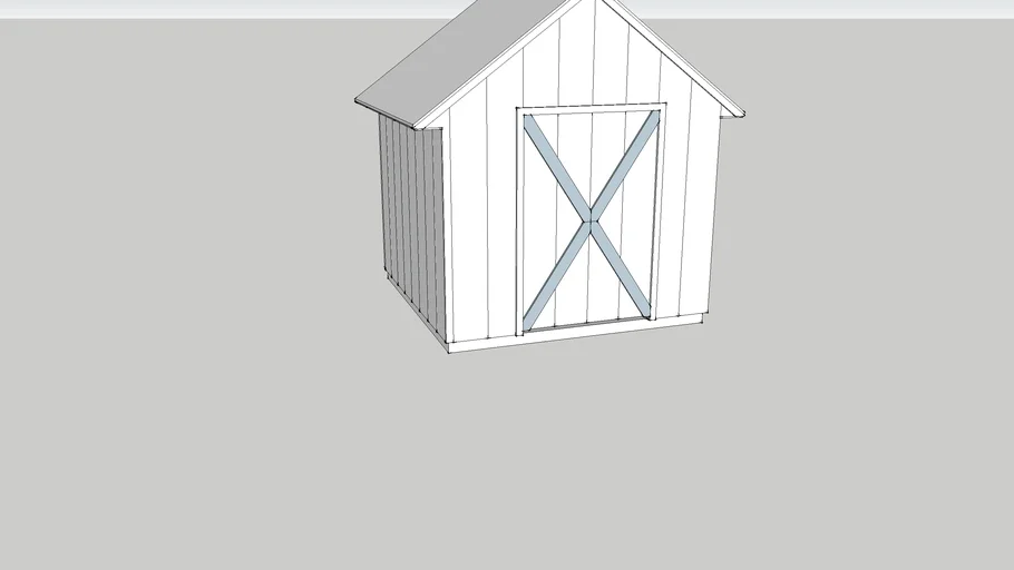 Simple 8x8 Shed (layered)