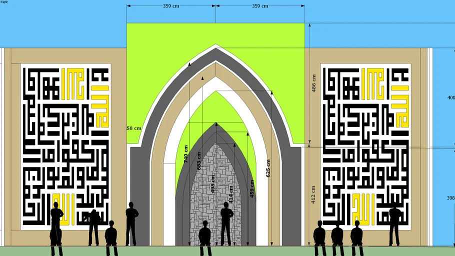 DESAIN INTERIOR DAN MIHRAB MASJID