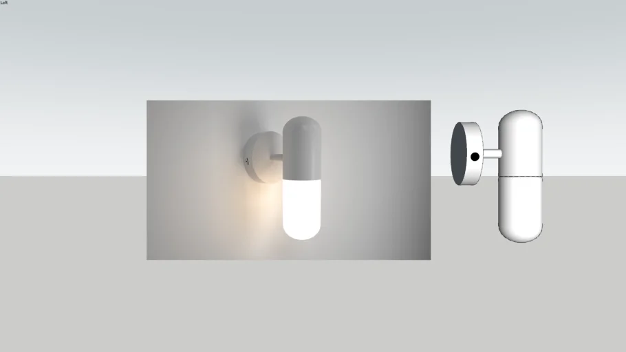 Wall Lamp (capsule shape)