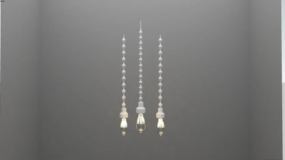 Pendant lamps  geometric shapes