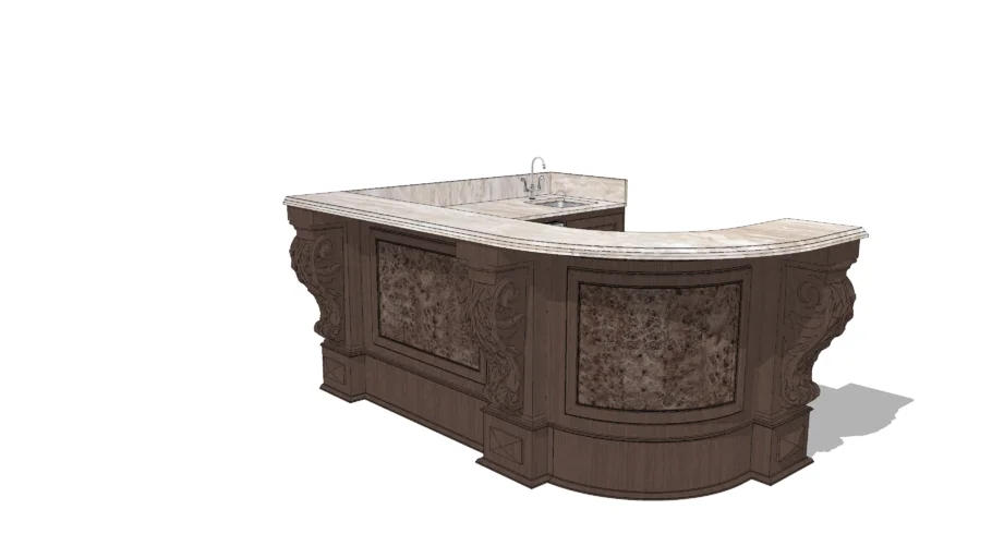 Small Corner Wet Bar