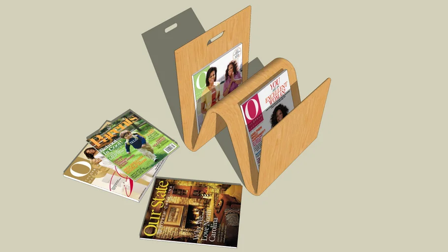 Beech Wood Magazine Rack