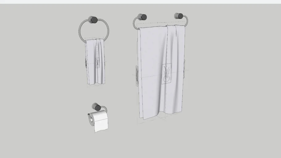 Porta toalhas e papel