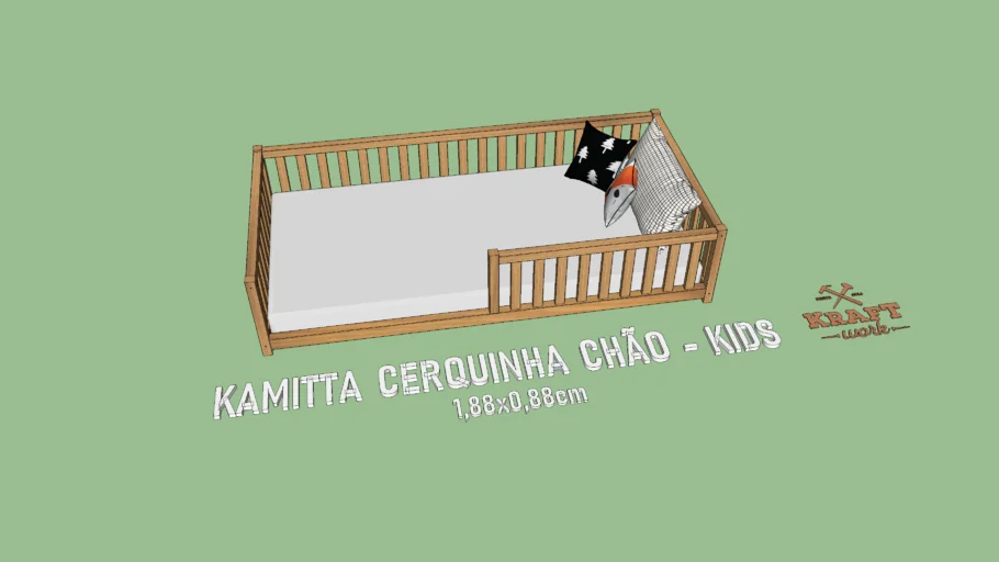 Cama Montessoriana Infantil Cerquinha - KraftWrk