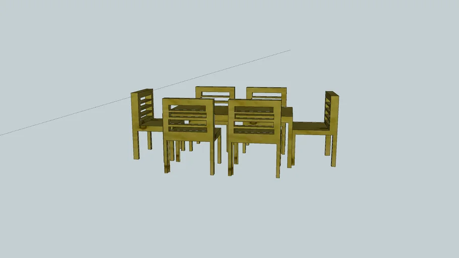 chair and table